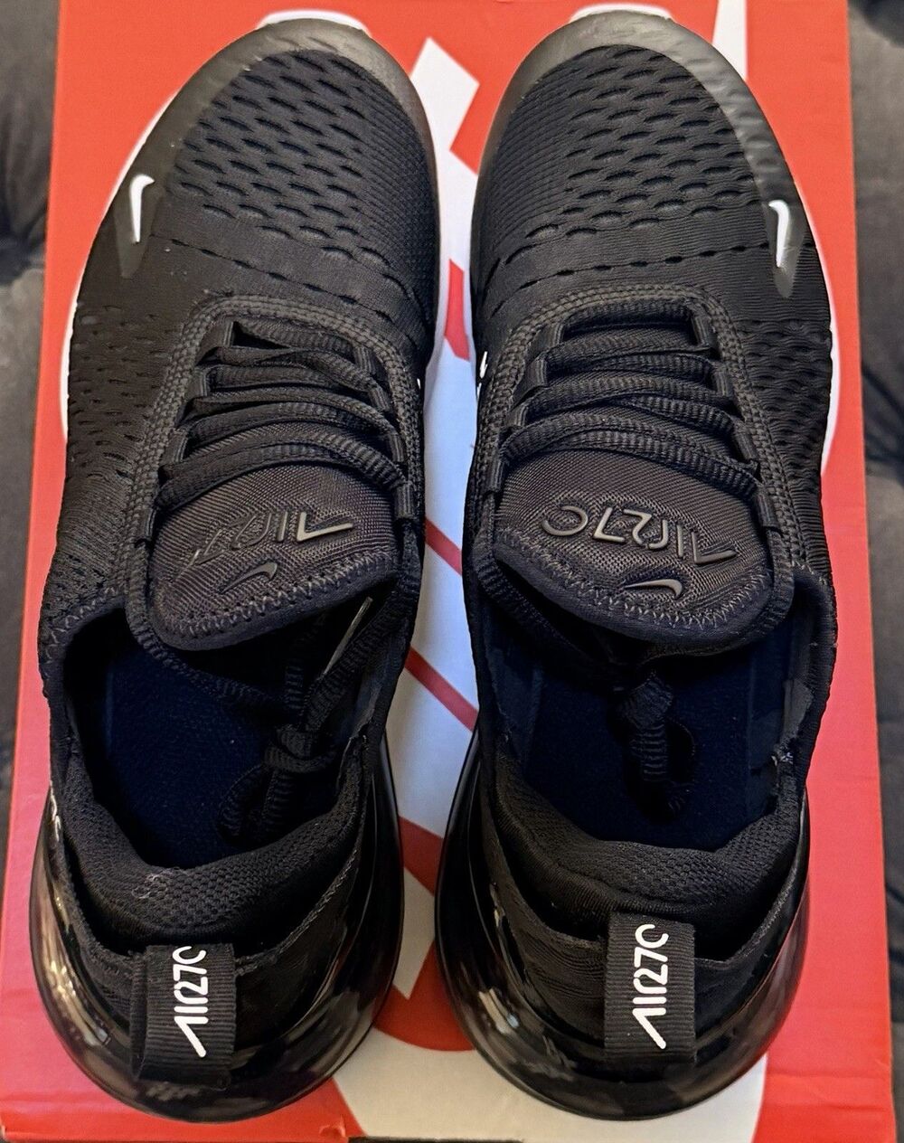 Nike Air Max 270 GS Black White - Picture 3 of 5